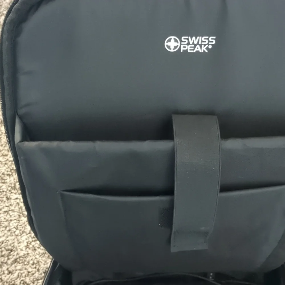 Swiss Peak Gray and Black Computer Backpack
